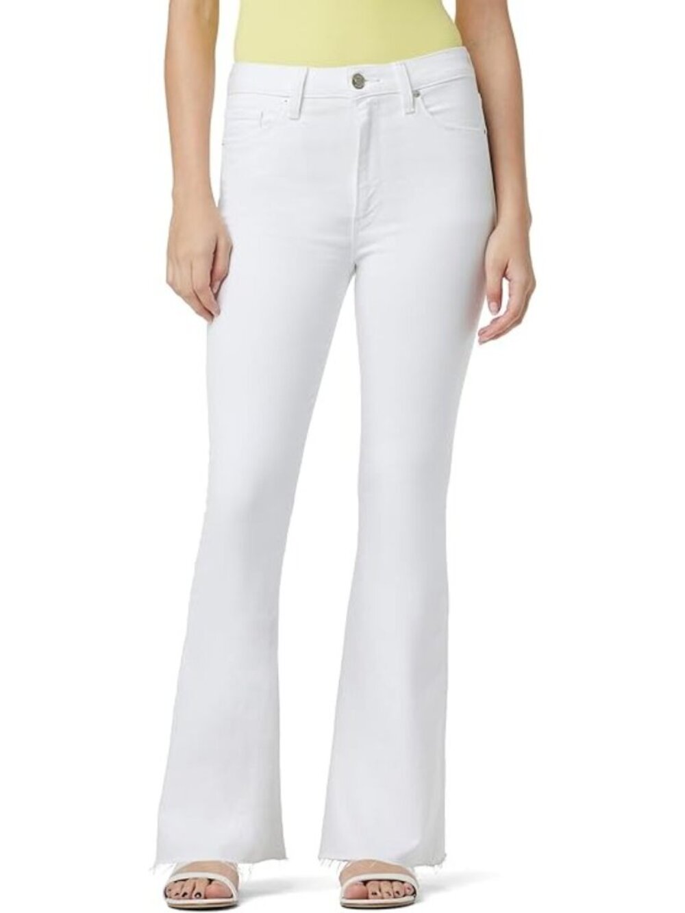 Hudson Women's Holly High-Rise Flare Barefoot White Size 25 New With Tag - Picture 6 of 8